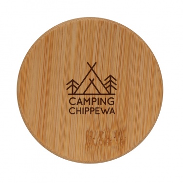 Logotrade promotional gifts photo of: Double wall borosilicate glass with bamboo lid 250ml 2pc set