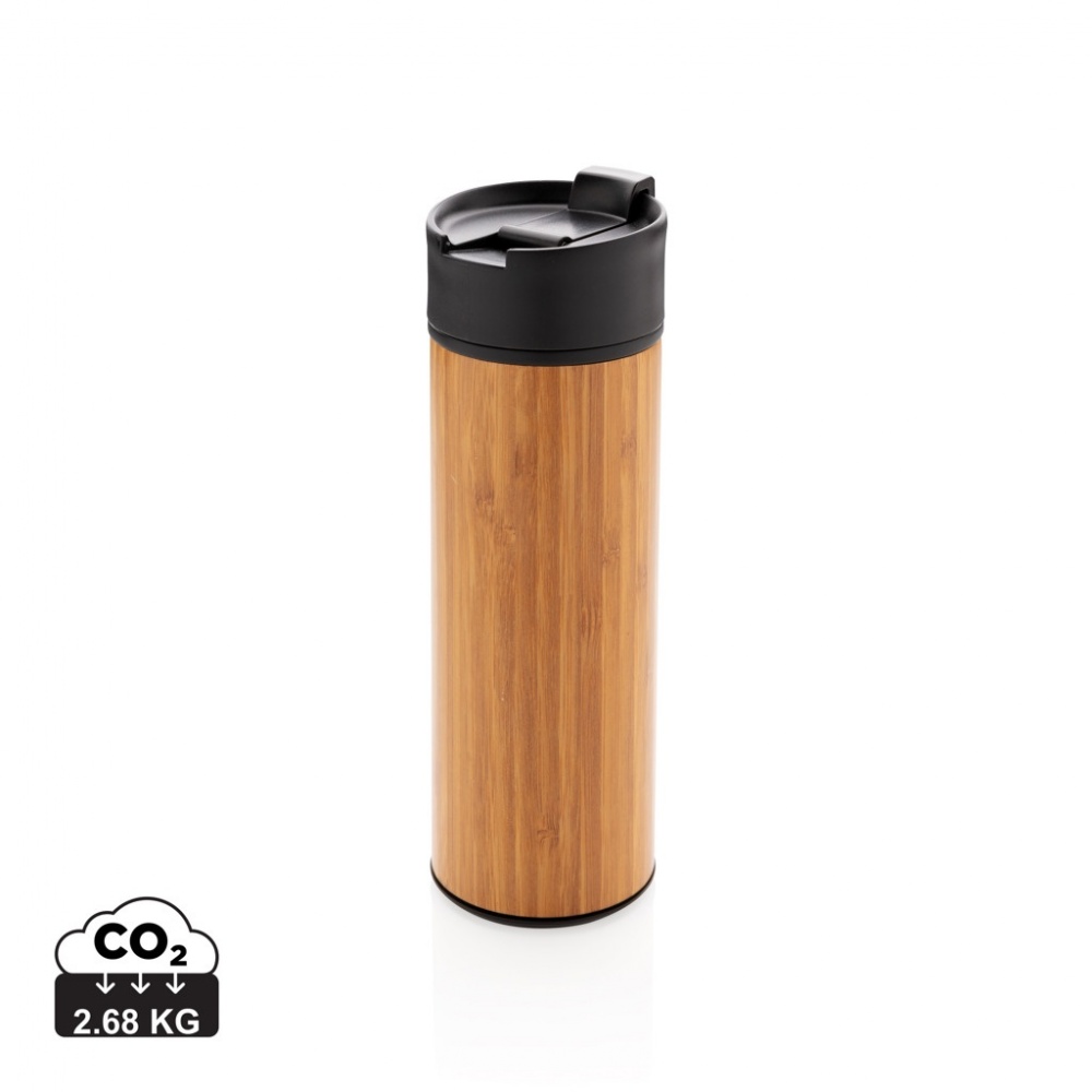 Logotrade corporate gift image of: Bogota vacuum bamboo coffee mug