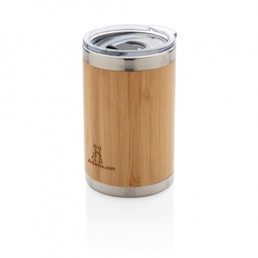 Logotrade promotional giveaway image of: Bamboo coffee to go tumbler