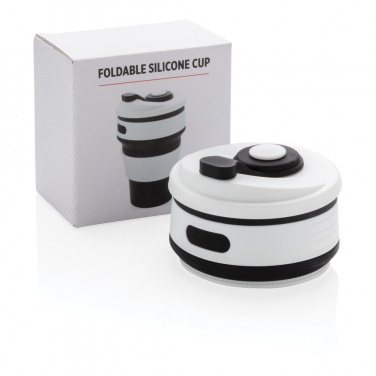 Logo trade promotional giveaway photo of: Foldable silicone cup