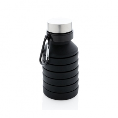 Logotrade promotional merchandise photo of: Leakproof collapsible silicone bottle with lid