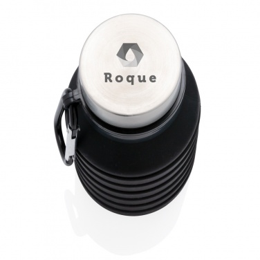 Logotrade advertising product image of: Leakproof collapsible silicone bottle with lid