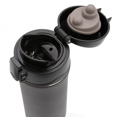 Logo trade promotional giveaway photo of: Metallic easy lock vacuum mug