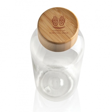 Logo trade promotional giveaway photo of: RCS RPET bottle with bamboo lid
