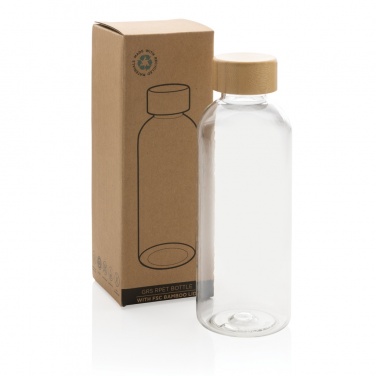 Logotrade promotional gift picture of: RCS RPET bottle with bamboo lid
