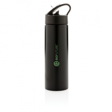 Logo trade advertising products image of: Sport bottle with straw