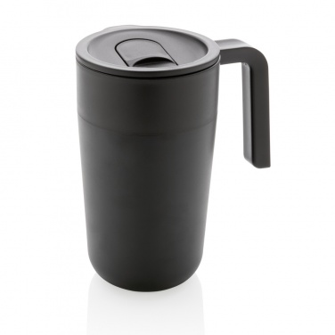 Logo trade promotional giveaways image of: GRS Recycled PP and SS mug with handle