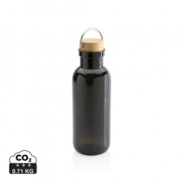 Logo trade promotional gifts image of: RCS RPET bottle with bamboo lid and handle