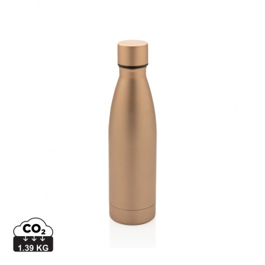 Logo trade promotional giveaways image of: RCS Recycled stainless steel solid vacuum bottle