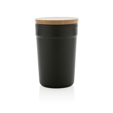 Logo trade promotional merchandise photo of: GRS certified recycled PP mug with bamboo lid