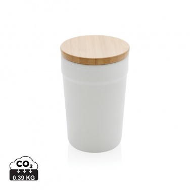 Logo trade promotional product photo of: GRS certified recycled PP mug with bamboo lid