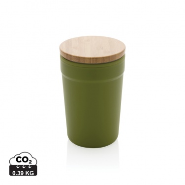 Logotrade advertising product picture of: GRS certified recycled PP mug with bamboo lid