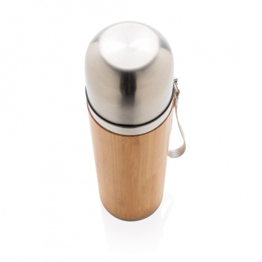 Logotrade promotional gift picture of: Bamboo vacuum travel flask
