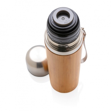 Logotrade corporate gift image of: Bamboo vacuum travel flask