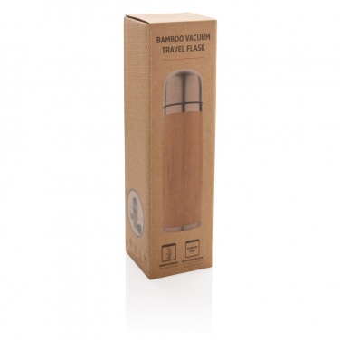 Logotrade promotional items photo of: Bamboo vacuum travel flask