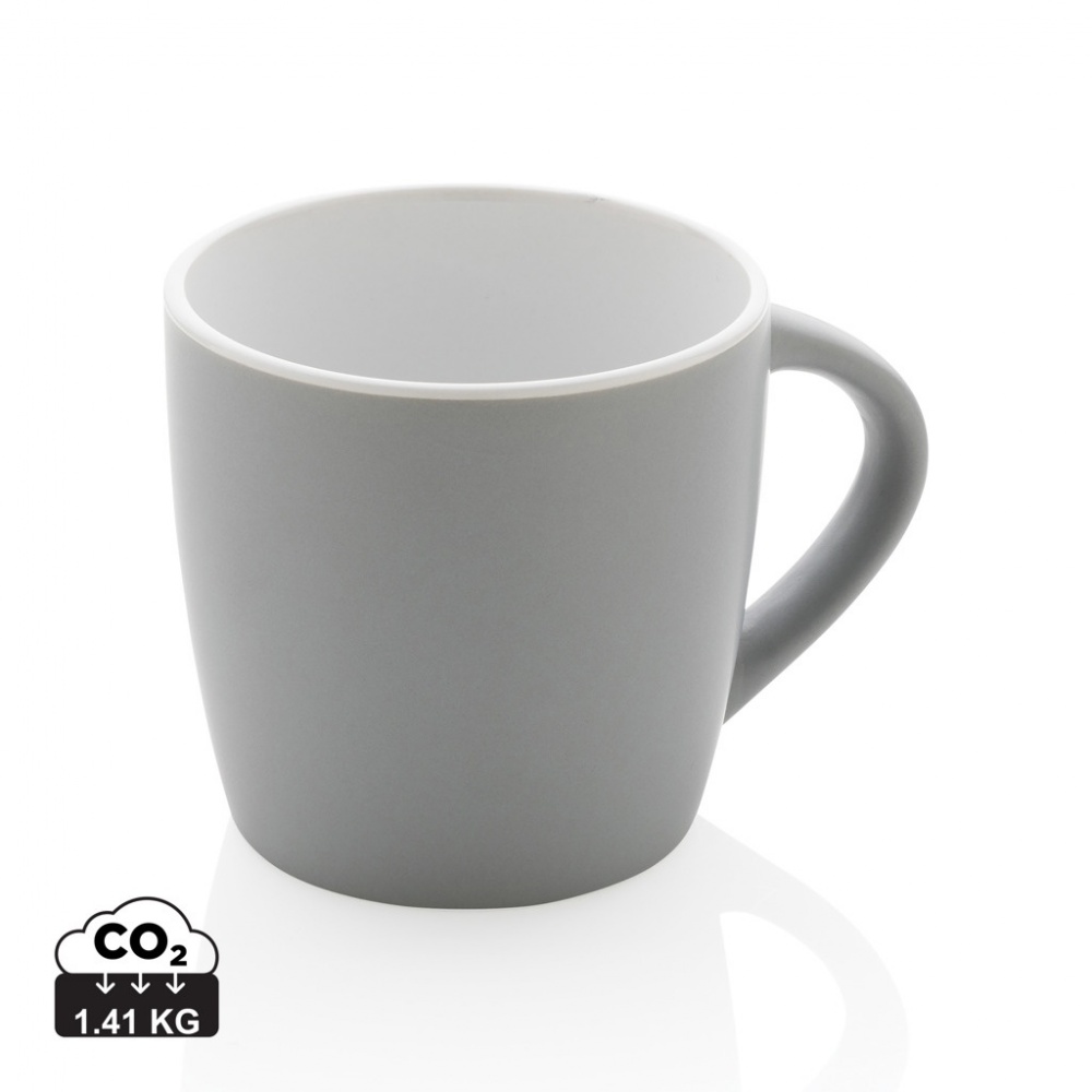 Logo trade promotional giveaways image of: Ceramic mug with coloured inner 300ml