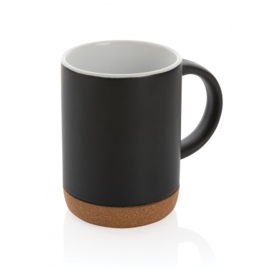 Logo trade advertising products image of: Ceramic mug with cork base 280ml