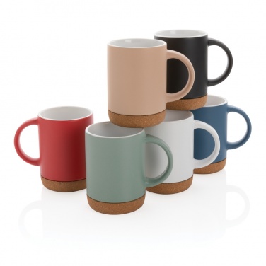 Logo trade advertising products picture of: Ceramic mug with cork base 280ml