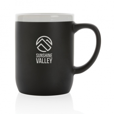 Logo trade promotional merchandise picture of: Ceramic mug with white rim 300ml