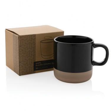 Logo trade business gift photo of: Glazed ceramic mug 360ml