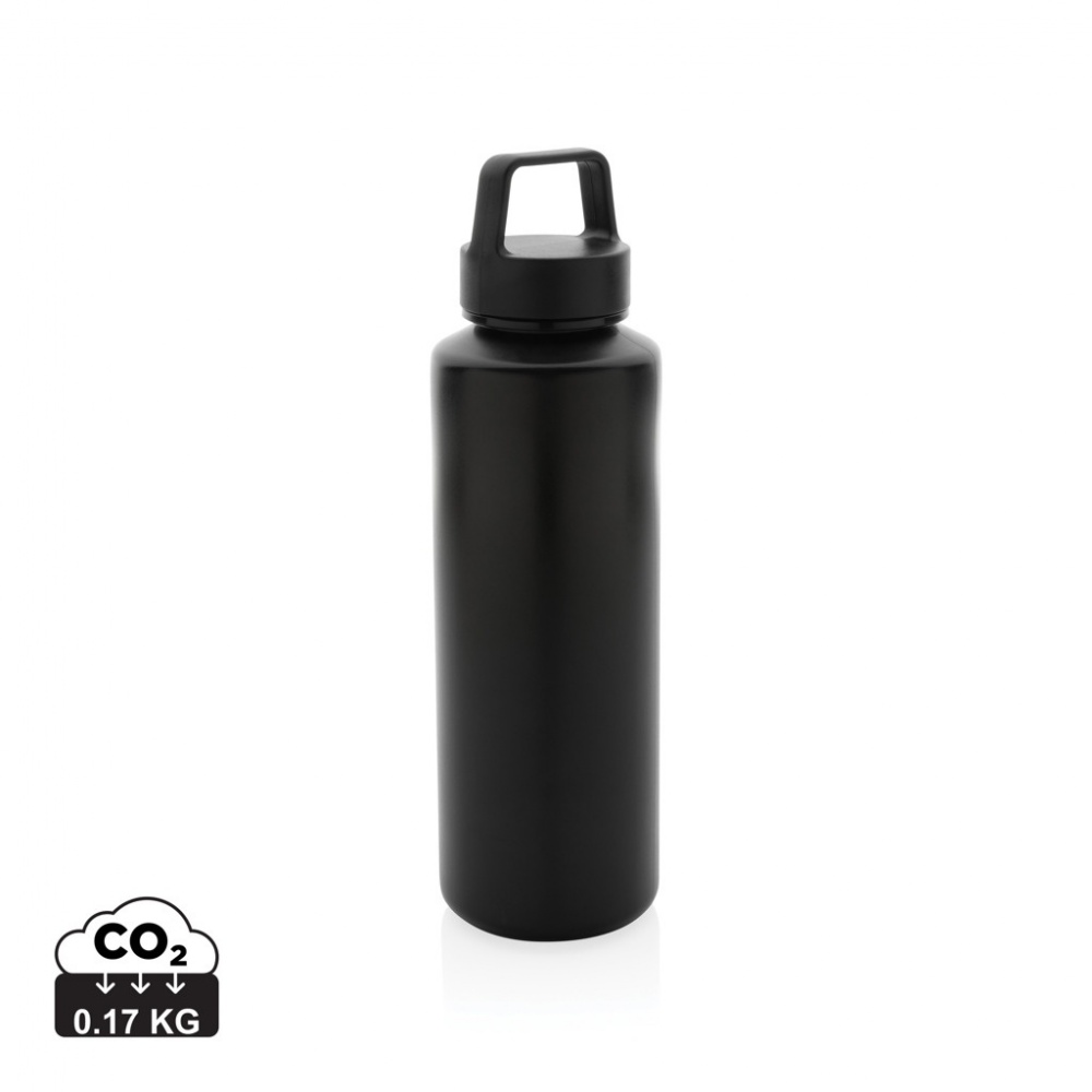 Logo trade promotional giveaways image of: RCS certified recycled PP water bottle with handle