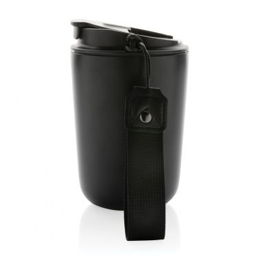 Logo trade business gift photo of: Cuppa RCS re-steel vacuum tumbler with lanyard