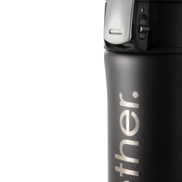 Logo trade promotional products image of: RCS Recycled stainless steel easy lock vacuum mug