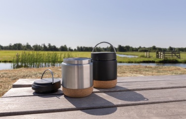 Logotrade promotional product picture of: Savory RCS certified recycled stainless steel foodflask