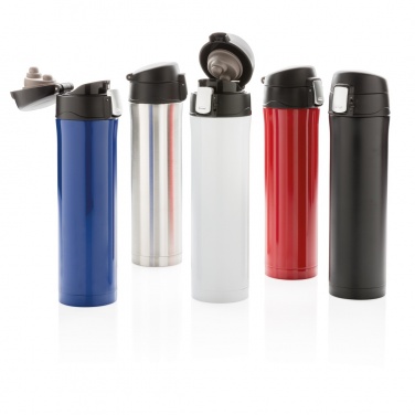 Logotrade promotional product image of: RCS Re-steel easy lock vacuum flask