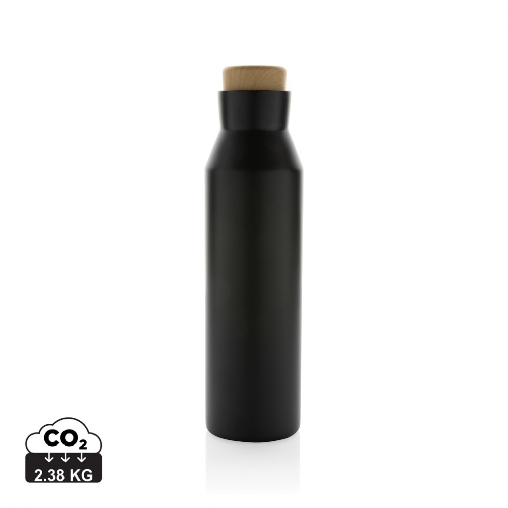 Logo trade promotional giveaways picture of: Gaia RCS certified recycled stainless steel vacuum bottle