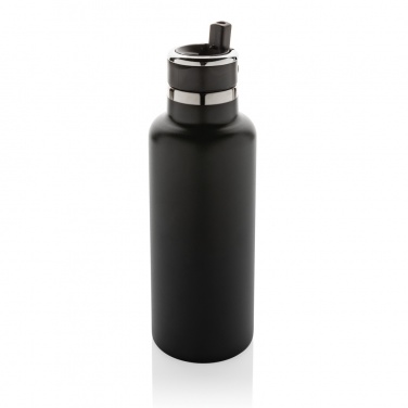 Logo trade corporate gift photo of: Hydro RCS recycled stainless steel vacuum bottle with spout