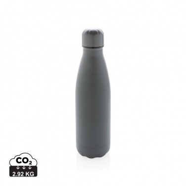 Logo trade business gift photo of: Solid colour vacuum stainless steel bottle 500 ml