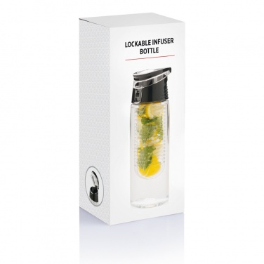 Logo trade advertising products image of: Lockable infuser bottle
