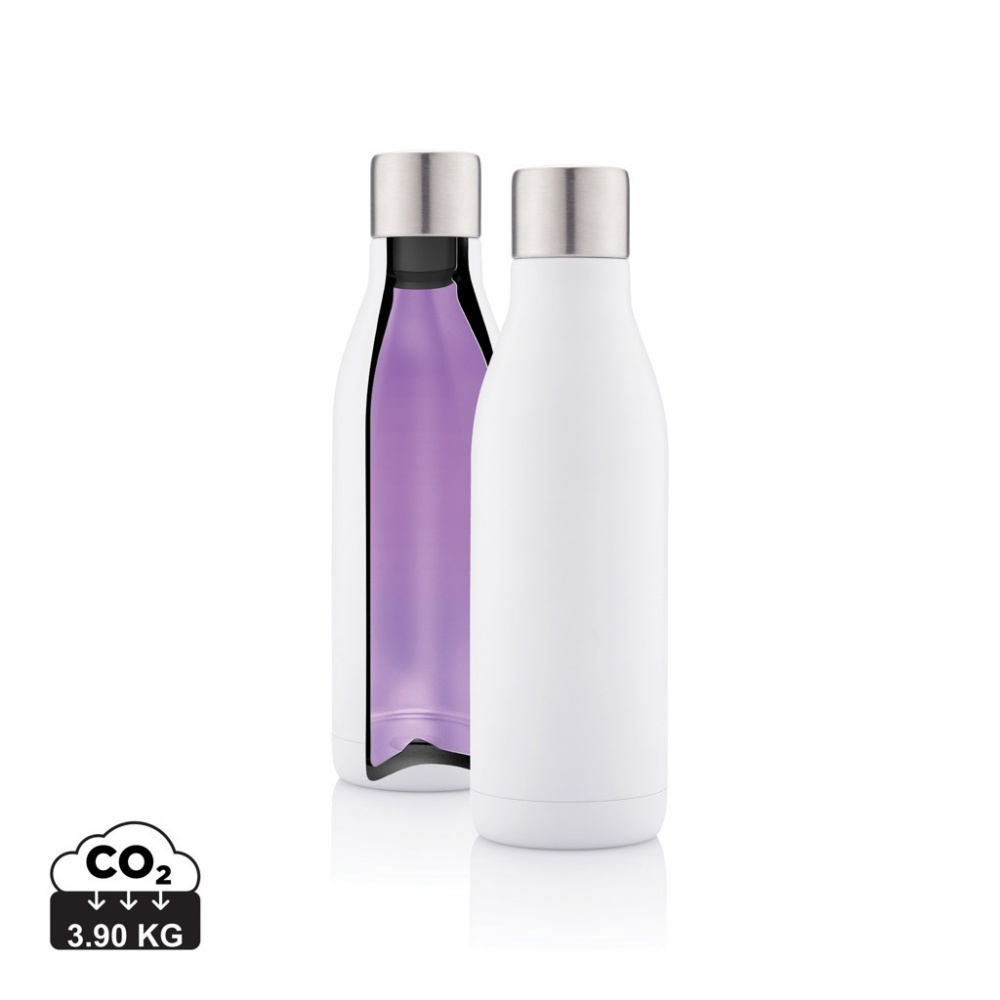 Logotrade corporate gift image of: UV-C steriliser vacuum stainless steel bottle