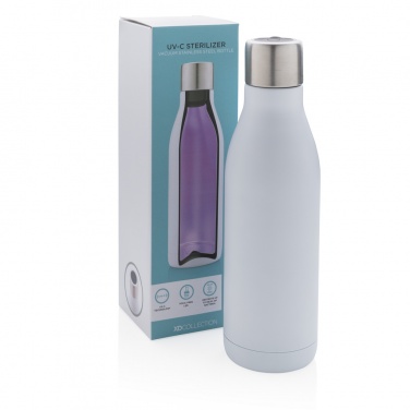 Logotrade promotional items photo of: UV-C steriliser vacuum stainless steel bottle
