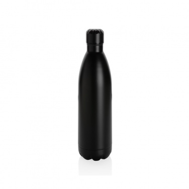 Logotrade promotional item image of: Solid colour vacuum stainless steel bottle 1L