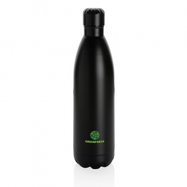 Logo trade promotional gift photo of: Solid colour vacuum stainless steel bottle 1L