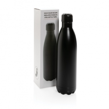 Logo trade corporate gifts image of: Solid colour vacuum stainless steel bottle 750ml