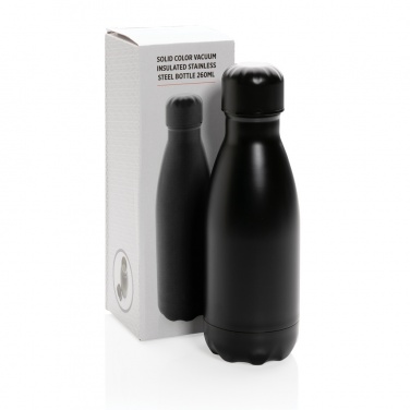 Logotrade promotional giveaway image of: Solid colour vacuum stainless steel bottle 260ml
