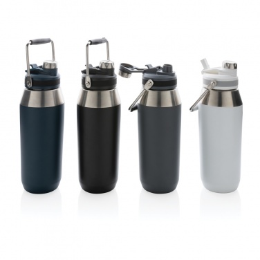 Logotrade business gift image of: Vacuum stainless steel dual function lid bottle 1L