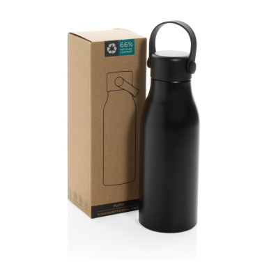 Logo trade promotional merchandise image of: Pluto RCS Certified recycled aluminium bottle 680ml