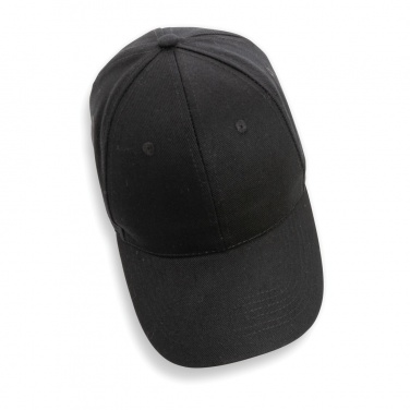 Logo trade promotional gifts image of: Impact 6 panel 280gr Recycled cotton cap with AWARE™ tracer