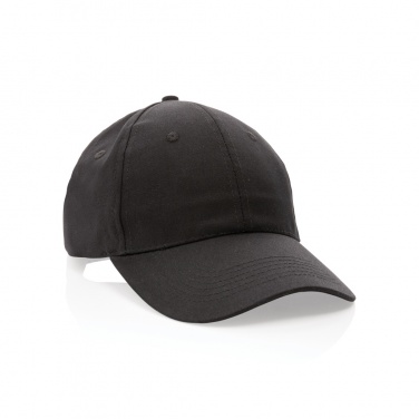 Logo trade promotional products image of: Impact 6 panel 190gr Recycled cotton cap with AWARE™ tracer
