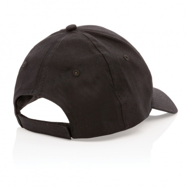 Logo trade promotional giveaways image of: Impact 6 panel 190gr Recycled cotton cap with AWARE™ tracer
