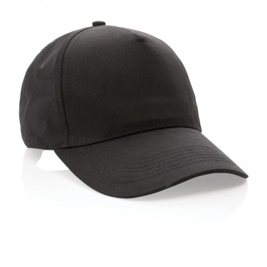 Logo trade advertising product photo of: Impact 5 panel 190gr Recycled cotton cap with AWARE™ tracer