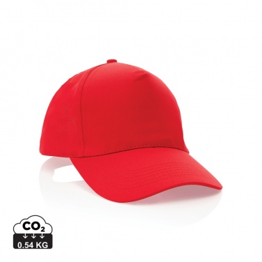 Logotrade corporate gift picture of: Impact 5 panel 190gr Recycled cotton cap with AWARE™ tracer