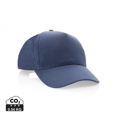 Logotrade promotional item picture of: Impact 5 panel 190gr Recycled cotton cap with AWARE™ tracer