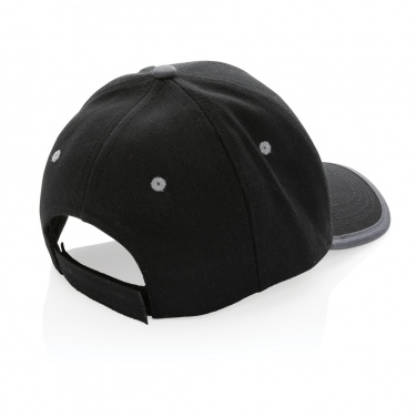 Logo trade corporate gift photo of: Impact AWARE™ Brushed rcotton 6 panel contrast cap 280gr