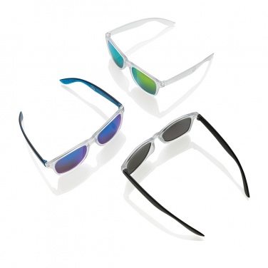 Logo trade advertising products image of: Gleam RCS recycled PC mirror lens sunglasses