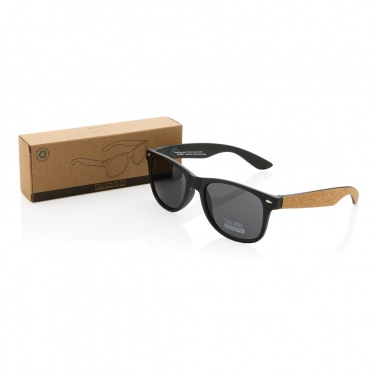 Logotrade promotional giveaway picture of: GRS recycled PC plastic sunglasses with cork